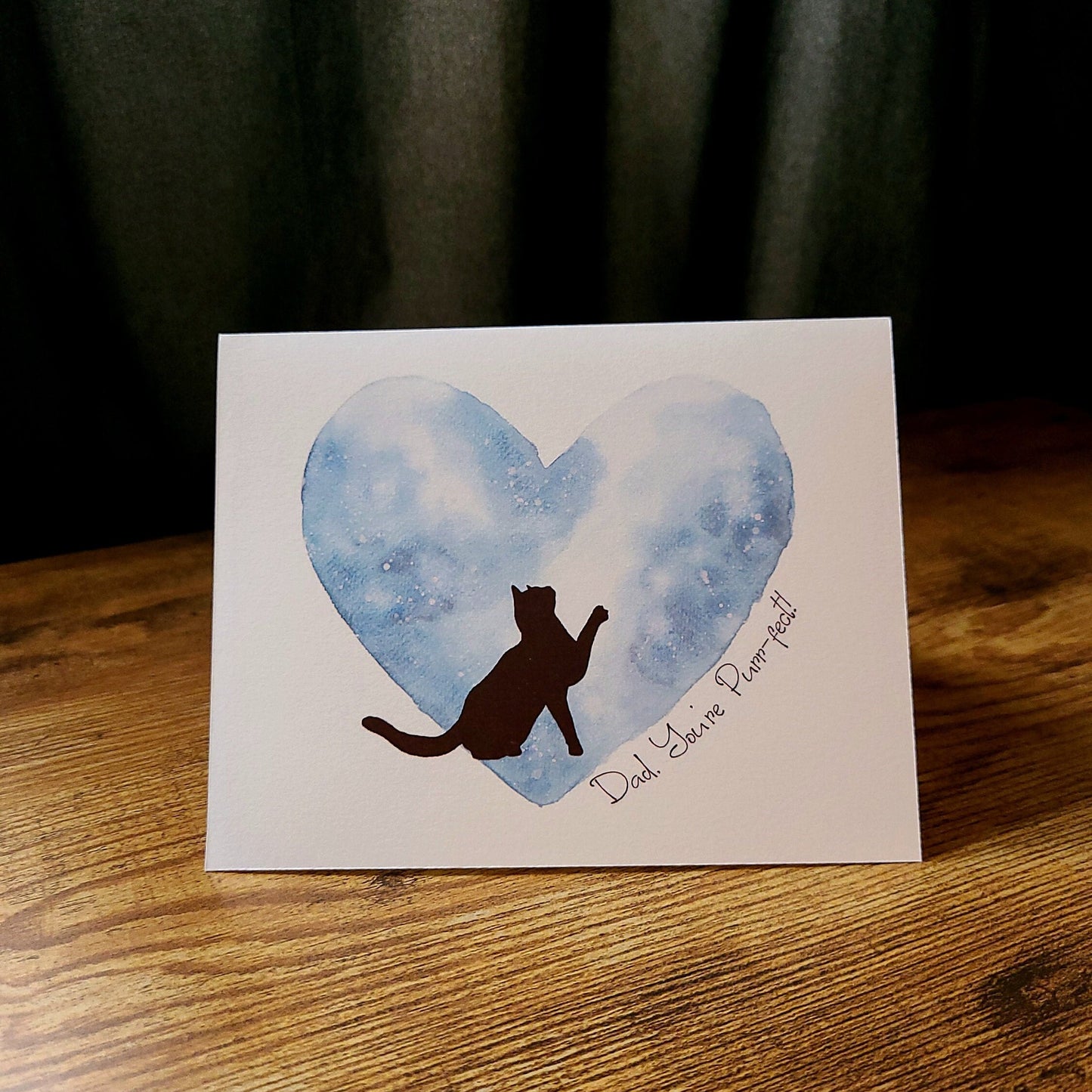 Dad you're purr-fect, Father's day card, Cat pun card, Cat dad card, Funny cat dad card, Card for dad, Cute cat card, Love card for dad